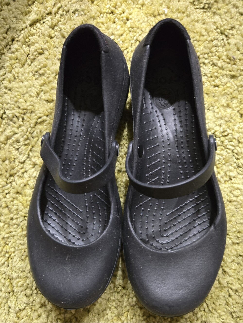 CROCS Alice Works Black Mary Jane Flats